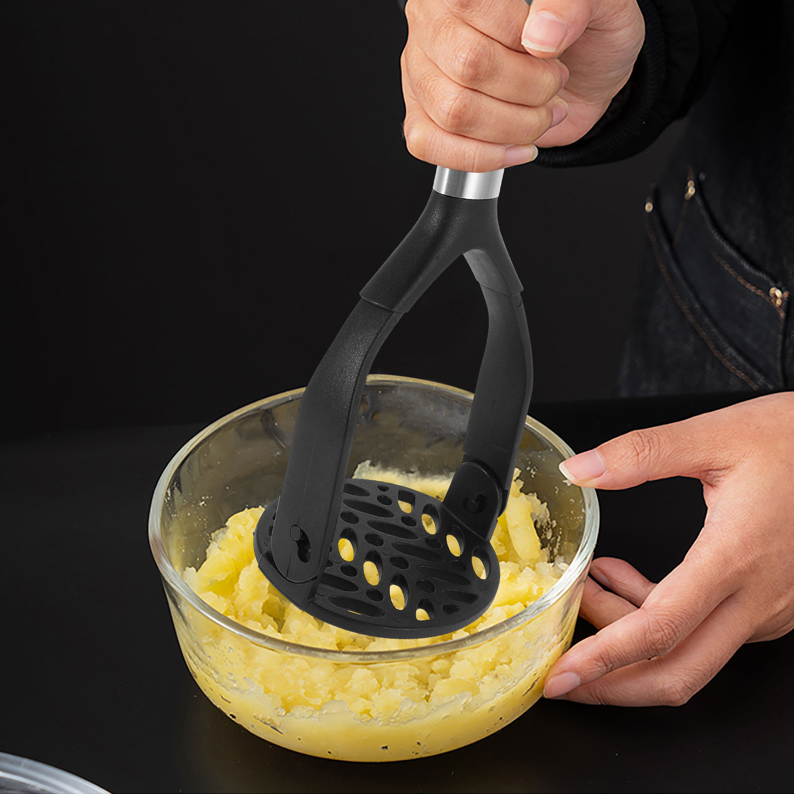 Baby Food Avocado - Écrase-pommes pliable en nylon avec poignée