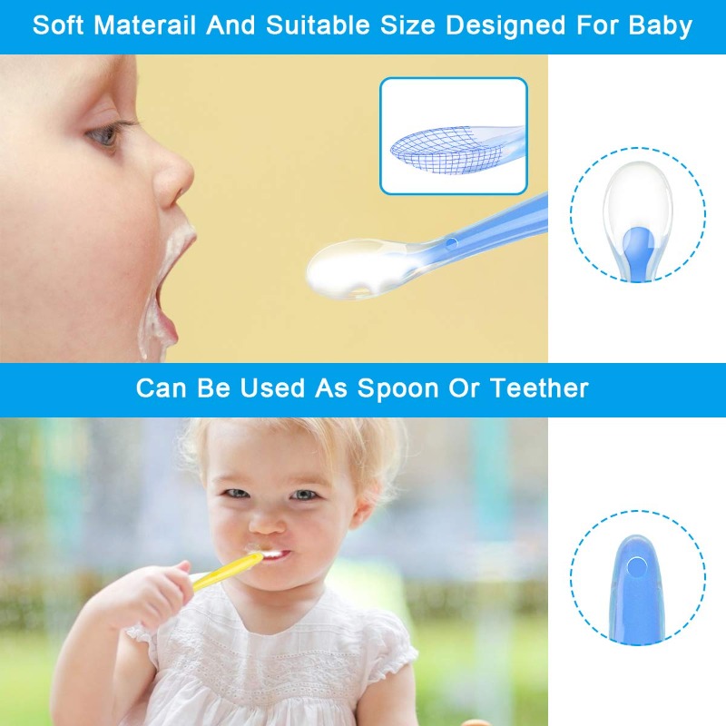 Cuillères en Silicone sans BPA - Baby Food Guide avis et prix